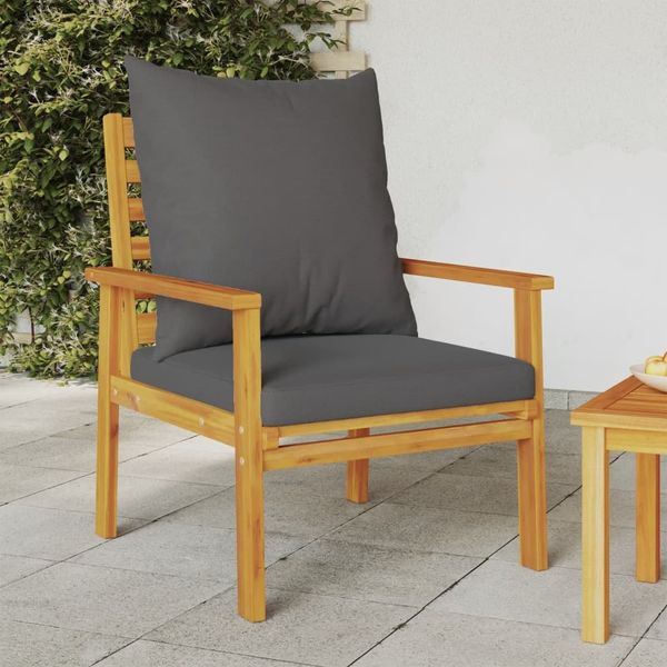 vidaXL Gartensessel 2 Stk. mit Kissen Massivholz Akazie 366376