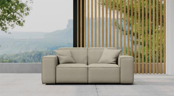 Gartensofa Loungesofa Sofa 2-Sitzer SUMMER wetterfester Stoff NXL Toffee