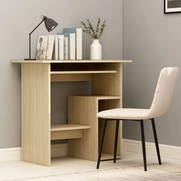 vidaXL Schreibtisch Sonoma-Eiche 80x45x74 cm Holzwerkstoff 801367