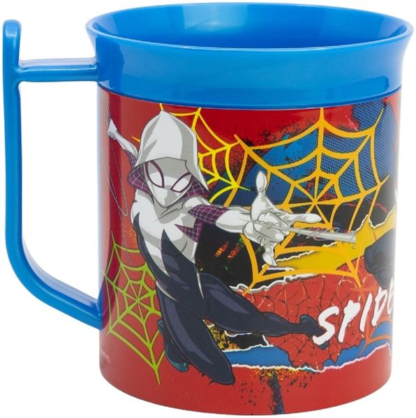 Spiderman Becher Mikrowellengeeigneter Kunststoffbecher 400 ml – Motivbecher für Kinder