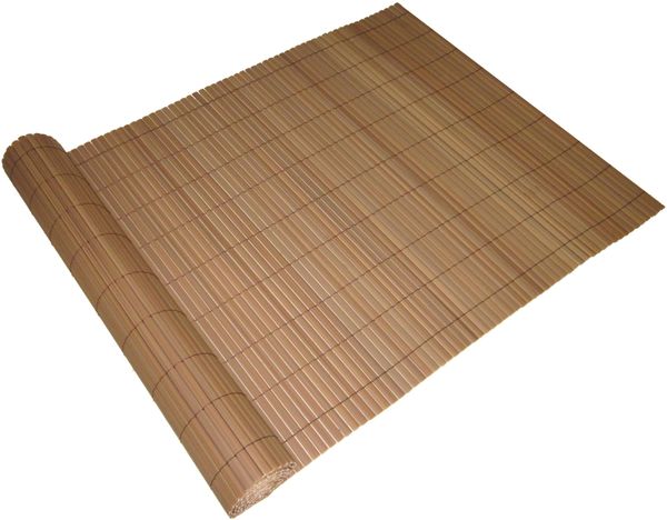 Sichtschutzmatte ELMA PVC 90x1000cm Dunkelbraun Kunststoff | Balkon Sichtschutz Wetterfest Balkon-Windschutz