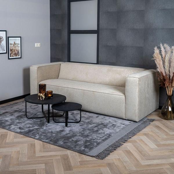 Bronx71 Sofa Memphis 3-Sitzer Stoff taupe