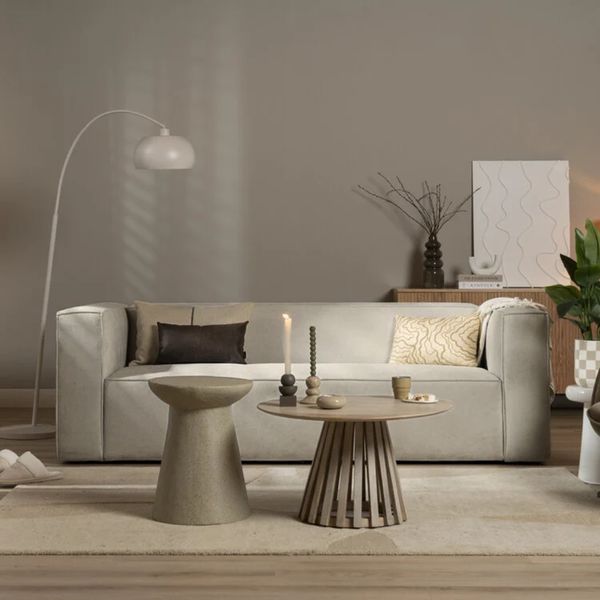 Bronx71 Sofa Memphis 3-Sitzer Stoff taupe