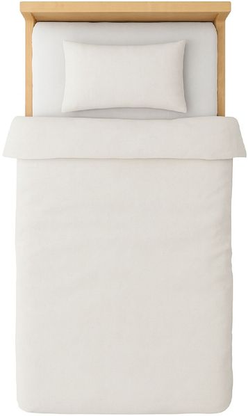 Jersey Kinder Bettwäsche 100x135cm Hautfreundlich Atmungsaktiv Baumwolle weiss
