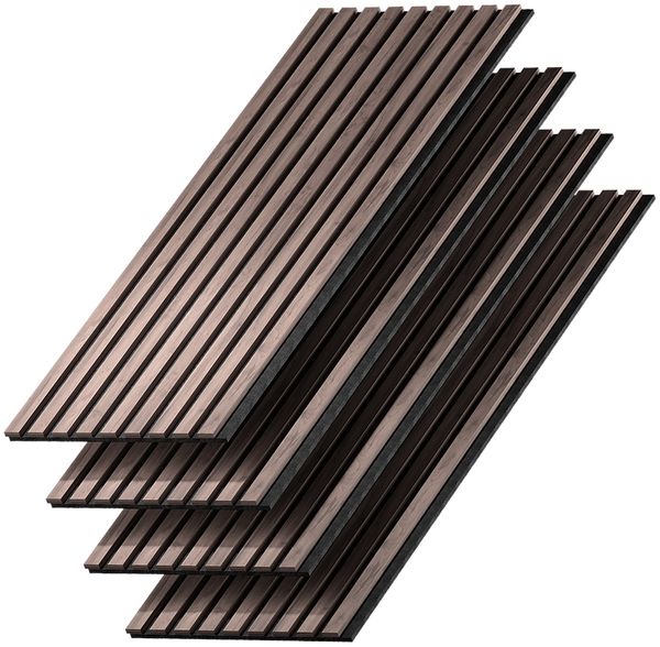 Wandpaneele Sonoa Nussbaum/Braun 4 Stück Vicco