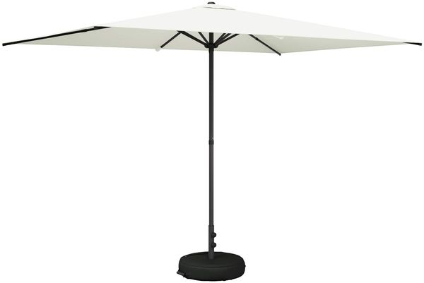 vidaXL Garten-Sonnenschirm 200x300 cm Polyester Rechtwinklig Creme 42036204