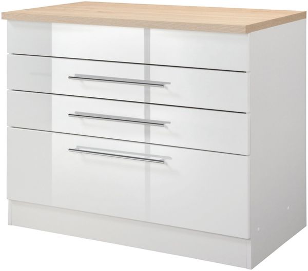 KOCHSTATION Kochfeldumbauschrank KS-Wien Breite 80 cm, geeignet für autarkes Kochfeld