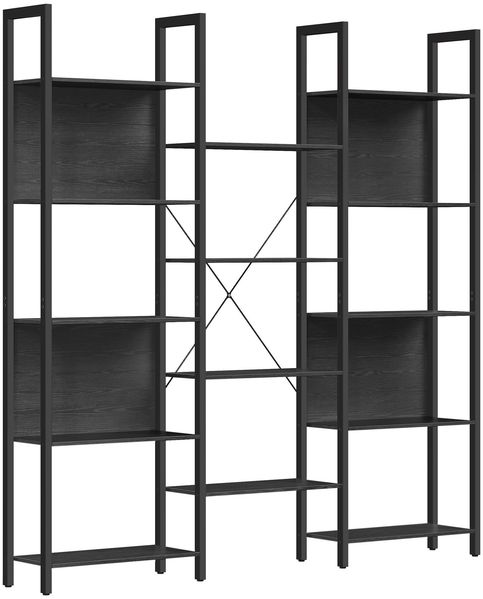 Vasagle Bücherregal Leiterregal, 24 x 158 x 166 cm, 14 Ablagen, Metall Bild 3