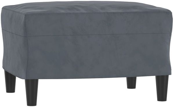 vidaXL 3-Sitzer-Sofa mit Hocker Dunkelgrau 180 cm Samt 3201216 Bild 5