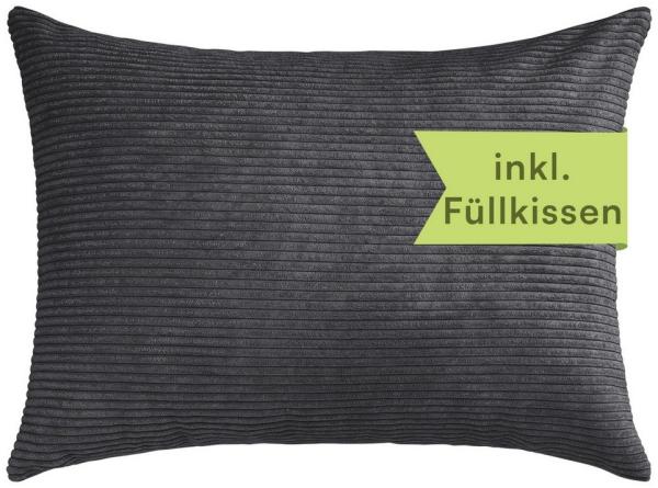 Selfitex Dekokissen 60 x 80 cm inkl. Füllkissen, Sofakissen, versch. Stoffe zur Auswahl, für Couch, Sofa und Bett