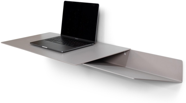 Spinder DRIFT Desk: Moderner Stahl-Schreibtisch in Silky Taupe Bild 2