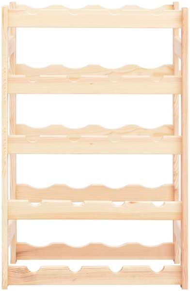 vidaXL Weinregal für 20 Flaschen Kiefernholz 286193
