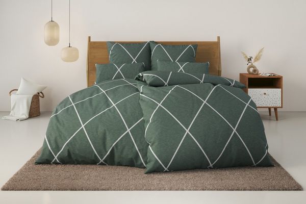 OTTO home Bettwäsche Belle, Renforcé, 2 teilig, Renforcé Qualität, Reißverschluss
