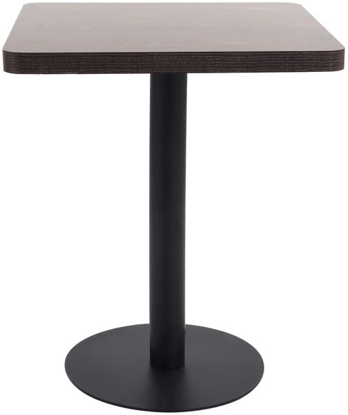 vidaXL Bistrotisch Dunkelbraun 60x60 cm MDF 286431 Bild 2
