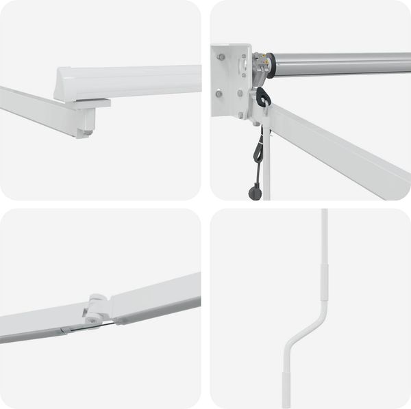 vidaXL Elektrisches Markisenrahmen Weiß 3,5 x 2 m Aluminium 42024211 Bild 6