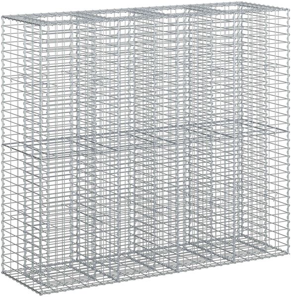 vidaXL Gabionen Hochbeet 2 pcs Silber 170 x 50 x 150 cm 3422234 Bild 2