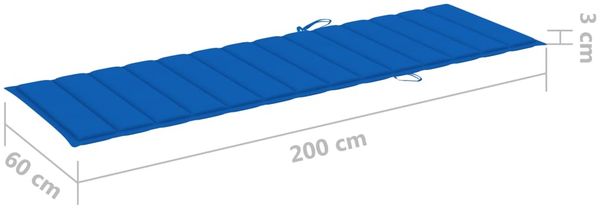 vidaXL Sonnenliege mit Auflage Akazie Massivholz 3061339 Bild 11