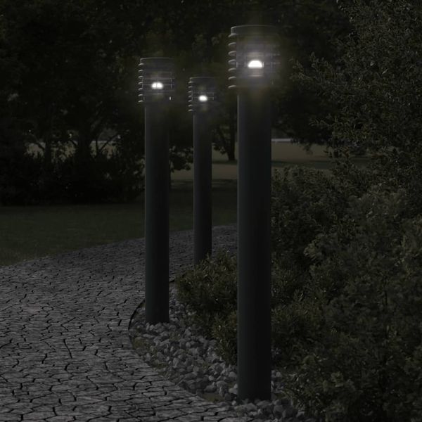 vidaXL Wegeleuchte Schwarz 110 cm Edelstahl 4006363