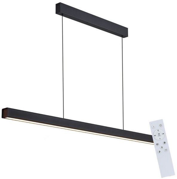 ZMH Pendelleuchte LED Esstisch Pendelleuchten Schwarz Esszimmer 108CM/148 CM Dimmbar, Augenschutz, LED fest integriert, 3000-6500K, Höhenverstellbar Hängeleuchte mit Fernbedienung Hängelampe Wohnzimmer