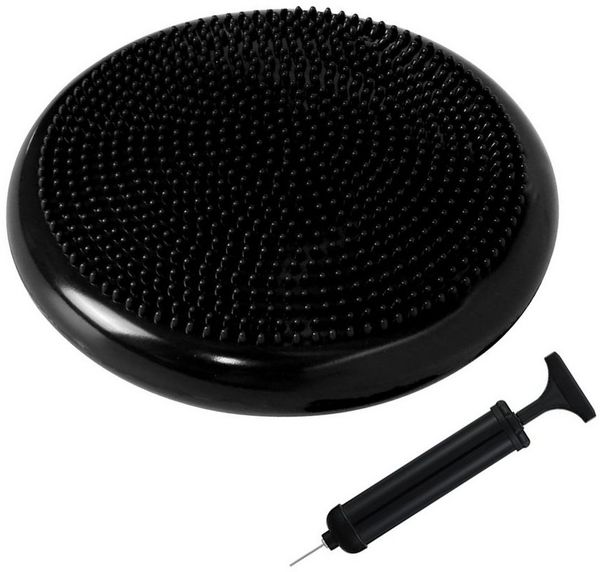 OSTWOLKE Balancekissen Ballsitzkissen Luftkissen Noppenkissen inkl. Pumpe, für aufrechte Haltung, Fitness-, Reha-, Balance- & Krafttraining