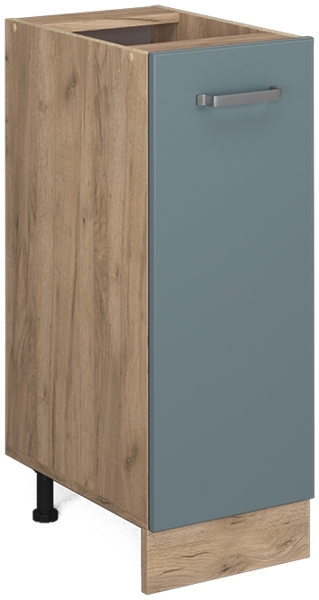 Apothekerschrank R-Line Blau-Grau 30 cm AP Marmor Vicco