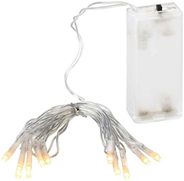 Linder Exclusiv GmbH LED-Lichterkette, Batterie special warmweiß 2420°K 10 LEDs 0,9m