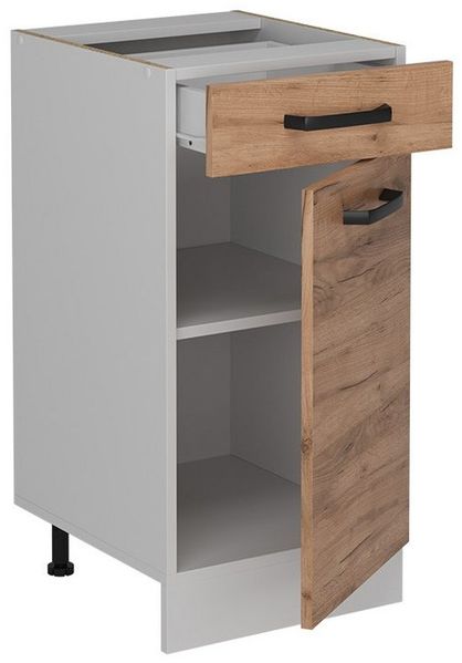 Küchenunterschrank R-Line Goldkraft Eiche 40 cm ohne Arbeitsplatte Vicco