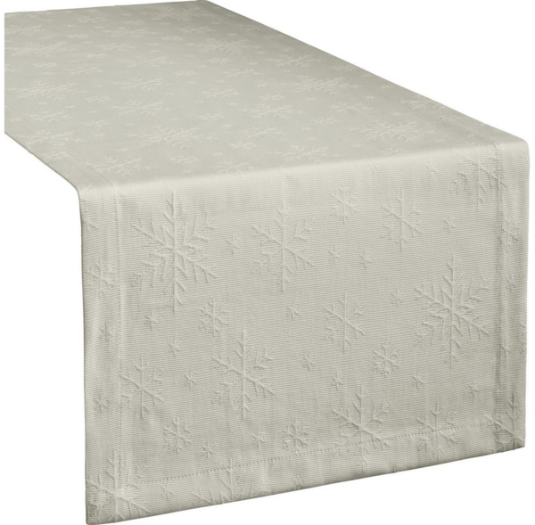 REDBEST Tischdecke Tischläufer "Snowflake", bügelleicht Uni Bild 5