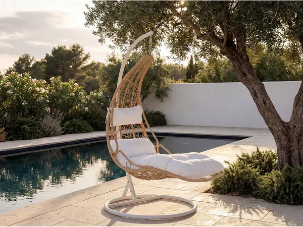 Vente-unique - LUVA Leisure furniture for garden Harz Beige - B 105 cm x H 197 cm x L 105 cm