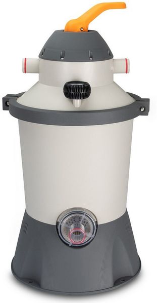 COIL Pool-Filterpumpe Sandpumpe, Sandfilter für schwimmbäder, Filterpumpe, (Pumpenleistung: 3028 l/h, Leistung: 90W, Stromversorgung: 220 – 240 V), Sandbehälter: 8 kg, 6-Wege-Ventil mit Manometer Bild 2