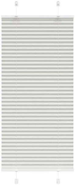 vidaXL Plissee Hellgrau 55x150 cm Stoffbreite 54,4 cm Polyester 4015338