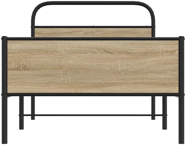 vidaXL Bettgestell ohne Matratze 90x190 cm Sonoma-Eiche Holzwerkstoff 4100384 Bild 5
