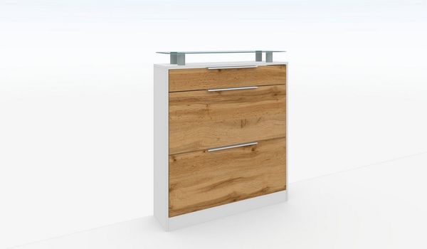 borchardt Möbel Schuhschrank Oliva Breite 89 cm, stehend, mit 2 Doppeltrommeln und 1 Schubkasten