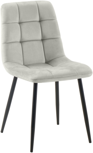 Esszimmerstuhl Tilde 1 Esszimmerstuhl grau Samt