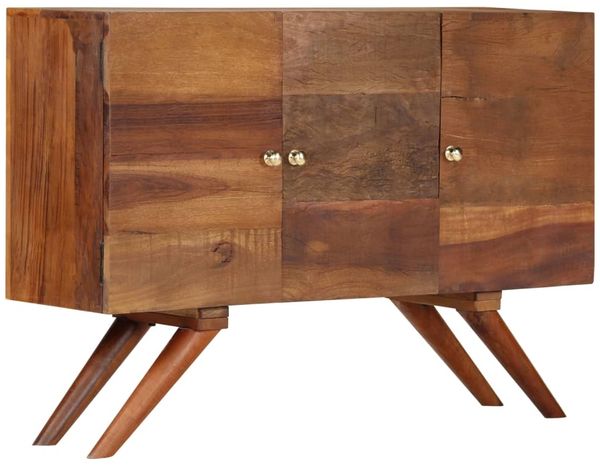 vidaXL Sideboard Braun Altholz Massiv 110x30x75 cm 246674