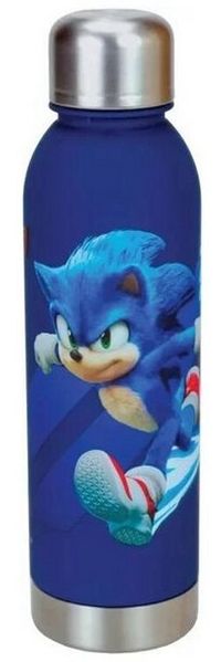 Sonic Trinkflasche Sonic der Igel Brawn Plastikflasche mit Metallverschluss