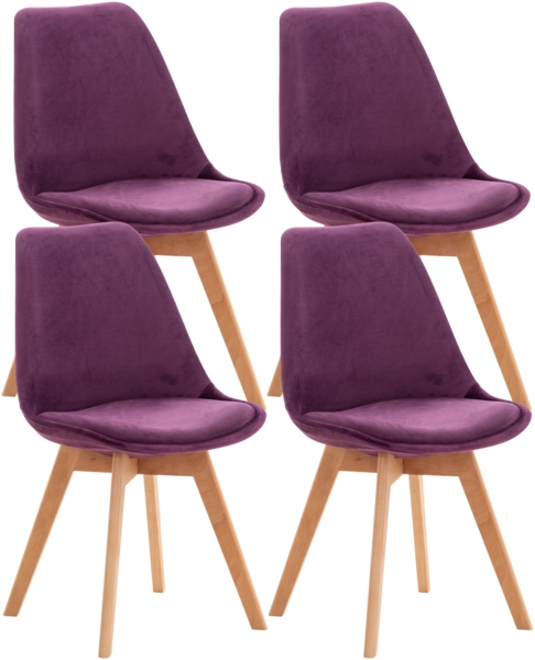 4er Set Stuhl Linares Samt [316874]