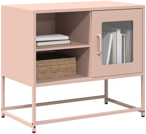 vidaXL TV-Schrank Rosa 68x39x60,5 cm Stahl 853387