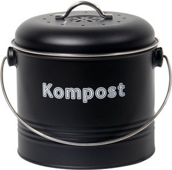 Zedelmaier Biomülleimer Biomülleimer Küche, Bio Mülleimer, Komposteimer Metall, Geruchsdicht mit Aktivkohlefiltern, Biomüll Retro 3,5L Bild 6