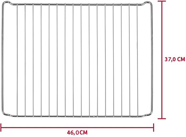 ICQN Backofenrost 460x370 mm Backofengitter, Verchromt, (1-St), Backofenrost für Backofen 46x37 cm, Verchromt Grillrost, Ofengitter