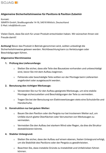 Sojag 'Mykonos/Messina' Pavillon, Vorhänge inkl. Clip, grau Bild 4