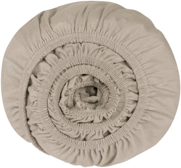 Schiesser 'Flexi' Spannbettlaken, Gummizug: rundum, für hohe Matratzen und Boxspringbetten geeignet, Made in Green, 95% Baumwolle und 5% Elastahan, Jersey-Elasthan, Silber, 180x200 cm