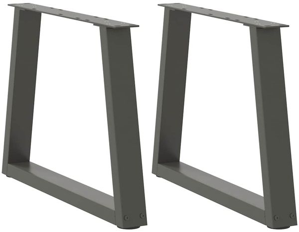 vidaXL Couchtischbeine V-Form 2 Stück Anthrazit 70x(42-43,3) cm Stahl 4012558