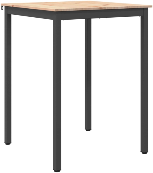 vidaXL Bartisch Natur 110 x 55 x 105 cm Massives Kiefernholz 892801