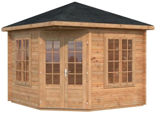 Palmako Holz-Pavillon Melanie 330x330 cm inklusiveFußboden Holzpavillon 4743142052372 Bild 2
