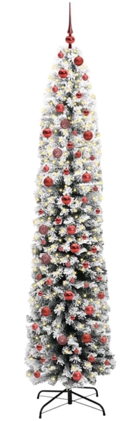 vidaXL Künstlicher Weihnachtsbaum mit 300 LEDs mit Ständer Grün 210 cm 3395031