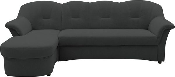DOMO collection Ecksofa Flores Schlafsofa, B/T/H: 233/142/86 cm, L-Form, wahlweise mit Bettfunktion, wahlweise mit Federkern, auch in Leder