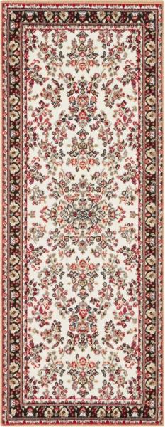 Kurzflor Orient Teppich Zabul - 80x250x0,8cm - senfgelb, creme