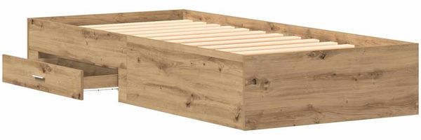 vidaXL Bettrahmen mit Speicher Artisan-Eiche 90 x 200 cm Holzwerkstoff 3333988 Bild 4
