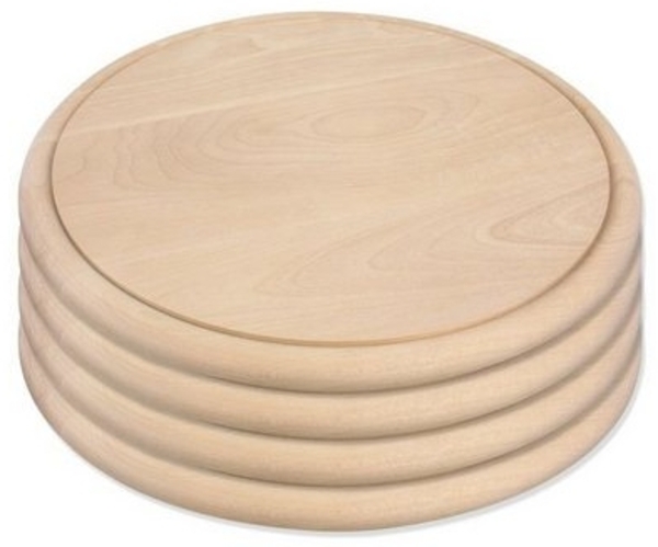 Gravidus Schneidebrett Schinkenbrett Schneidebrett Fleischteller Holzteller Brotzeitbrett, (4-St) Bild 2